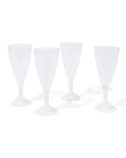 champagneglazen herbruikbaar 4 stuks