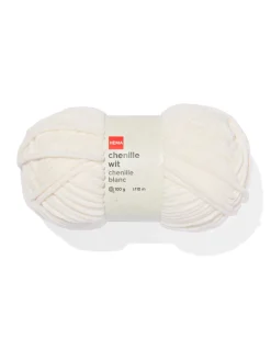 chenille wit 100gram 110meter