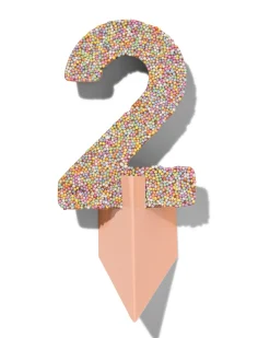 chocolade feestcijfer 2 met discodip