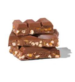 chocoladereep melk toffee pretzel 180gram