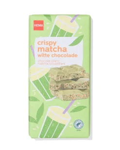 chocoladereep wit matcha 180g