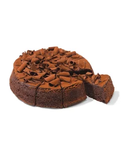 chocoladetaart XL 10 p. gesneden
