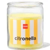 citronella geurkaars in glas met Ø6.5x8