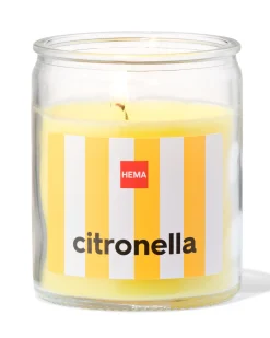 citronella geurkaars in glas met Ø6.5x8