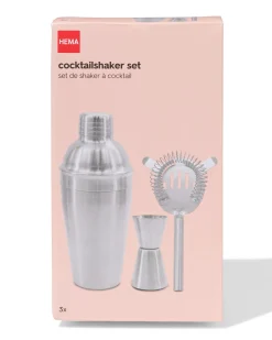 cocktailshaker set 500ml rvs