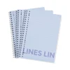 collegeblokken blauw A4 gelinieerd - 3 stuks