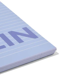 collegeblokken blauw A4 gelinieerd - 3 stuks