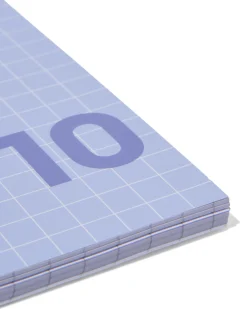 collegeblokken blauw A4 geruit 10mm - 3 stuks