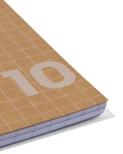 collegeblokken kraft A4 geruit 10mm - 3 stuks