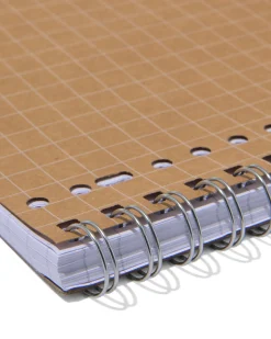 collegeblokken kraft A4 geruit 10mm - 3 stuks