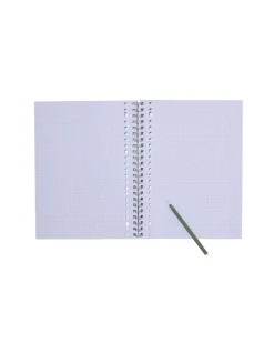 collegeblokken lila A4 geruit 10mm - 3 stuks