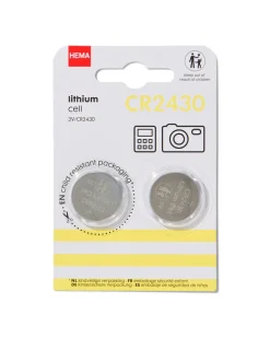 CR2430 lithium batterijen- 2 stuks