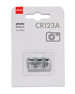CR123A photo lithium batterij