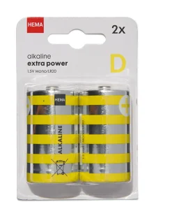 D alkaline batterijen - 2 stuks