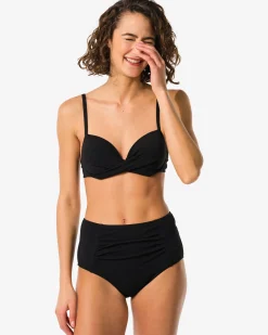 dames bikinibroekje control hoge taille zwart