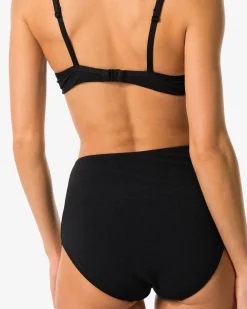 dames bikinibroekje control hoge taille zwart