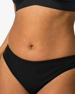 dames bikinibroekje middelhoge taille zwart