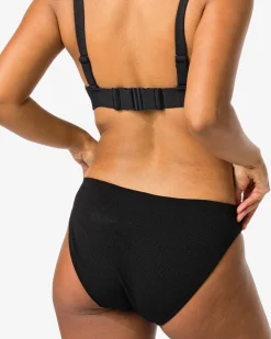 dames bikinibroekje middelhoge taille zwart