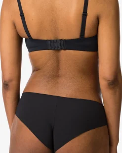 dames brazilian micro met kanten inzet zwart