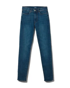 dames jeans - skinny fit middenblauw