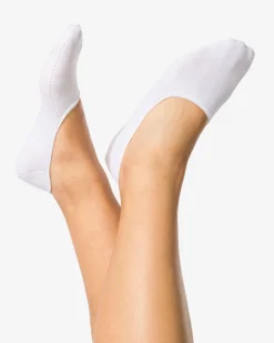 dames sneakersokken met bamboe - 2 paar wit