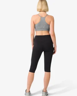 dames sportlegging capri zwart