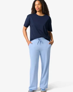 dames sweatbroek loose fit lichtblauw