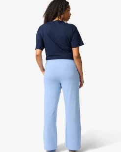dames sweatbroek loose fit lichtblauw