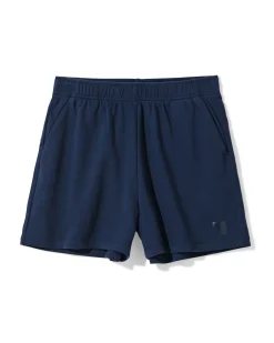 dames sweatshort donkerblauw