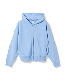 dames sweatvest lichtblauw
