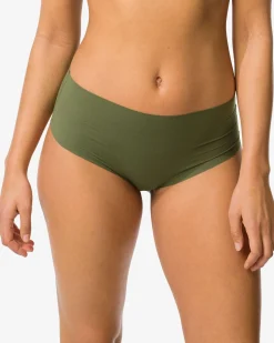 dames tailleslip micro rib ultimate comfort donkergroen