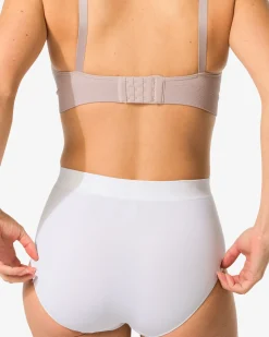 dames tailleslip naadloos micro wit