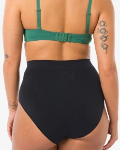 dames tailleslip naadloos micro zwart