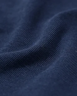 dames T-shirt boxy fit donkerblauw