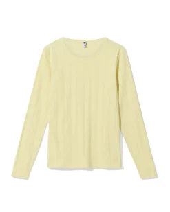 dames T-shirt Colette ajour geel