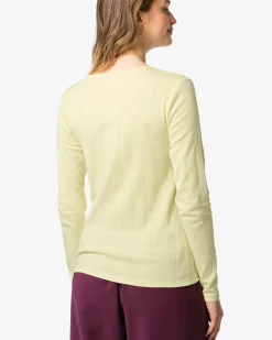 dames T-shirt Colette ajour geel