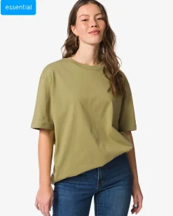 dames T-shirt Do relaxed fit groen