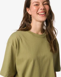 dames T-shirt Do relaxed fit groen