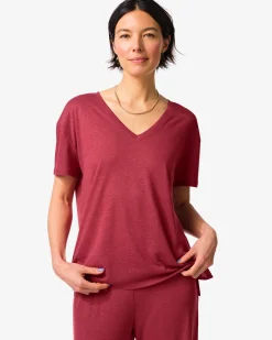 dames T-shirt Evie rood