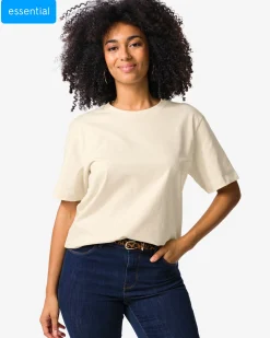 dames T-shirt Larissa regular fit wit