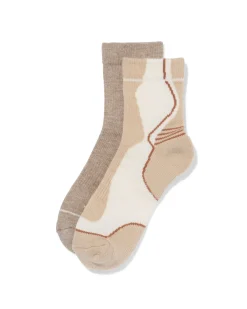 dames wandelsokken - 2 paar beige