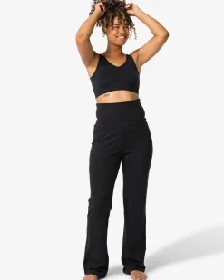 dames yogabroek zwart