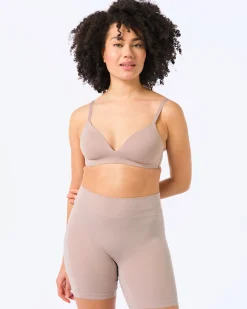 damesbikershort real lasting cotton beige