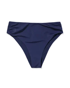 damesbikinibroekje Dana hoog donkerblauw