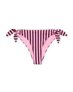 damesbikinibroekje Eva strepen roze