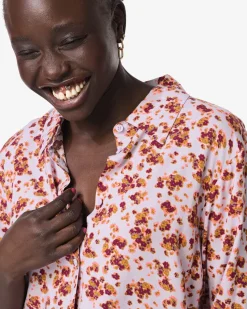 damesblouse Bobbie bloemen lila