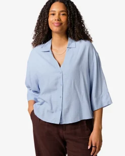 damesblouse Dawn lichtblauw