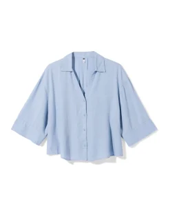 damesblouse Dawn lichtblauw