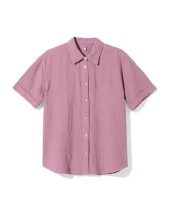 damesblouse Kai mousseline paars