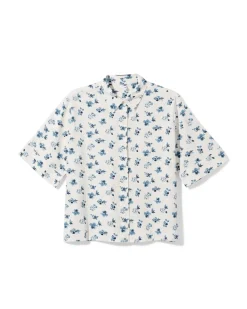 damesblouse Sally seersucker bloemen multi